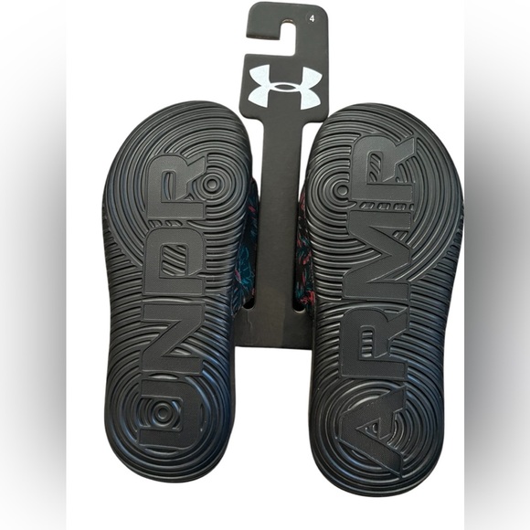 Under Armour Kids' Ansa Graphic Fixed Strap Slide Sandals, 4Y - Picture 4 of 4